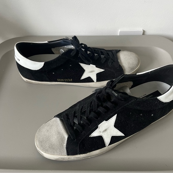Golden Goose Men’s Superstar Black Ice Low-Top Suede. - Picture 3 of 8